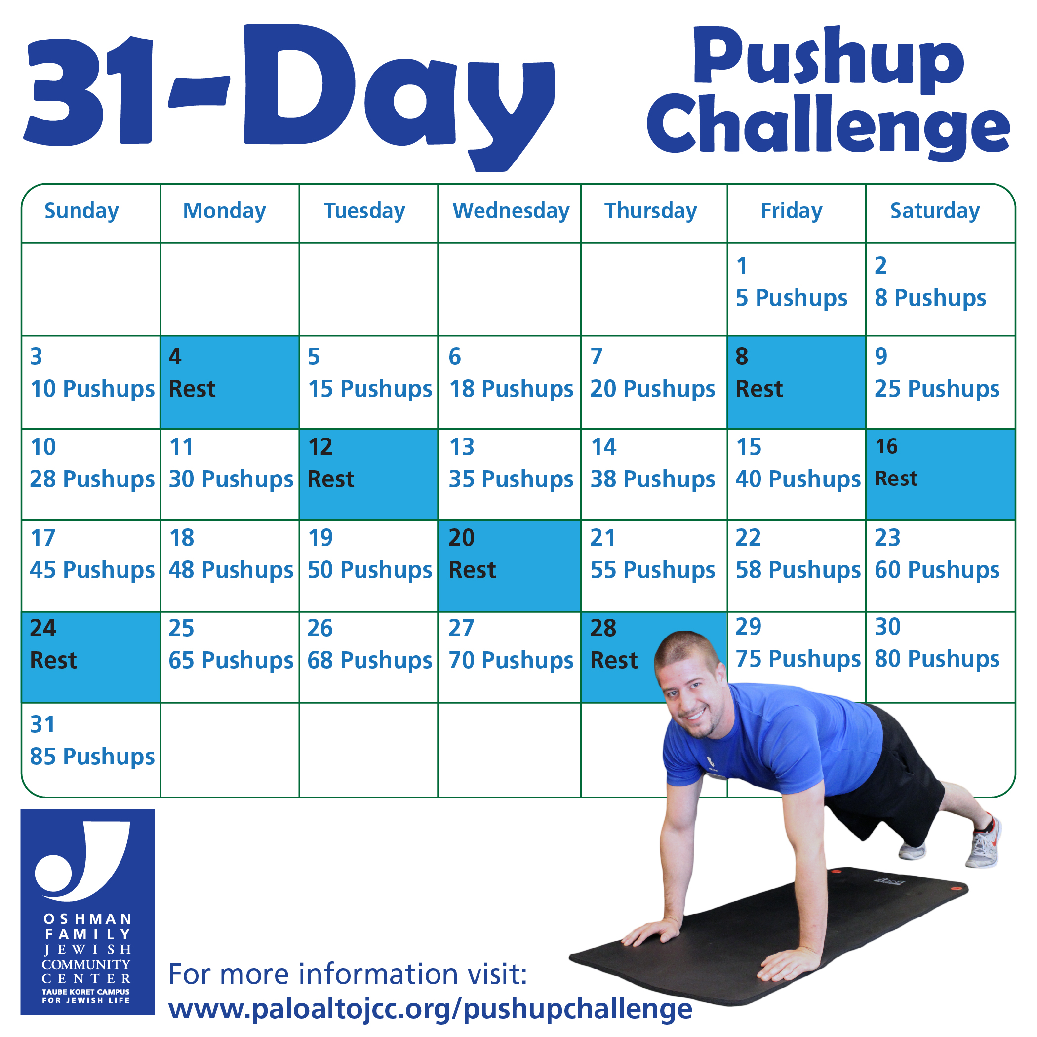 30 Day 100 Push Up Challenge for Beginners to Advanced/Experienced